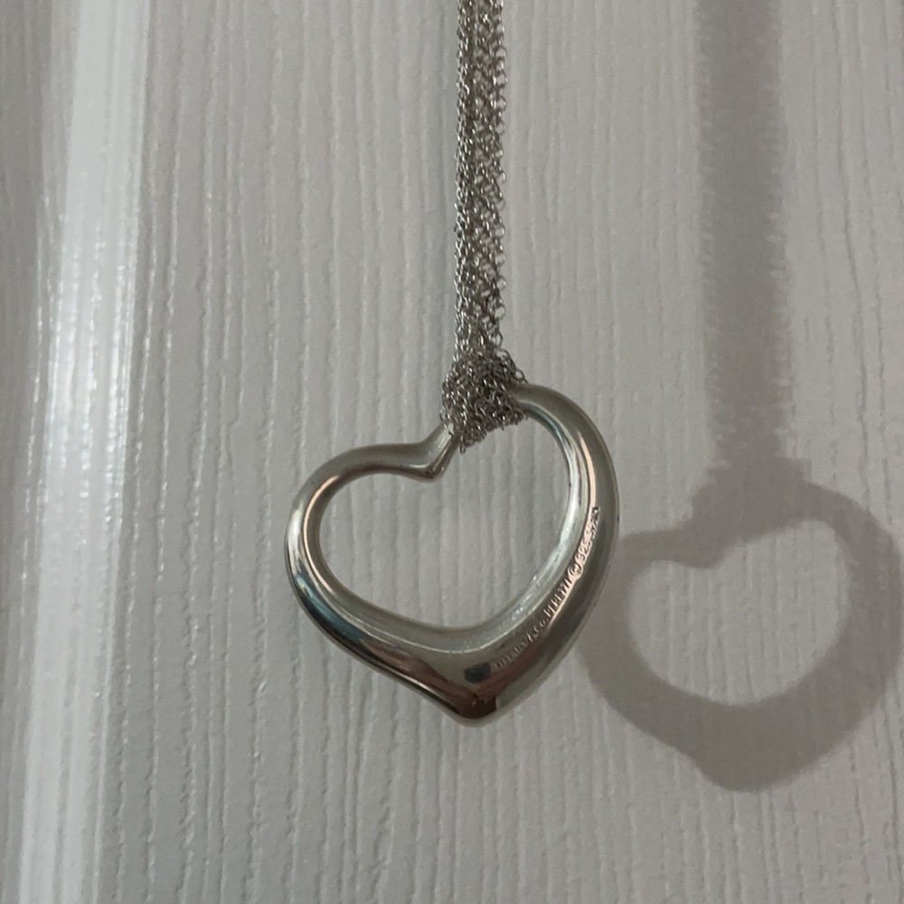 Tiffany & Co vintage mesh heart necklace